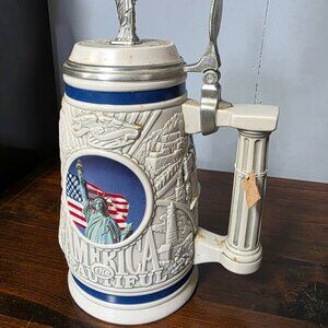 Avon Collectible 2002 Beer Stein, America the Beautiful